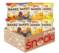 Frito-Lay Baked Potato Chips & Snacks Variety Pack, Single Serve Snack Bags, 21 Pieces, Baked Lay's Potato Chips, Baked Cheetos, Baked Ruffles