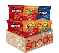 Frito-Lay Doritos & Cheetos Mix Variety Pack, Single Serving Snack Bags, 21 Pieces, Doritos Tortilla Chips, Cheetos Cheese Flavour Snacks