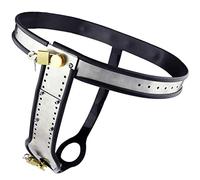 Fritosy Female Stainless Steel Adjustbale Chastity Belt Device Invisible Bondage Fetish with Lockable Chastity Cage Sex Toys