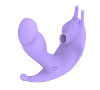 Fritosy G-Spot Vibrator, 2 in 1 Clitoris Dildo Sucking Vibrators with 36 Frequency Vibration & 9 Frequency Suction Modes, Dildo Vibrator Adult Sex Toy Woman Rechargeable Waterproof Sex Toys Purple
