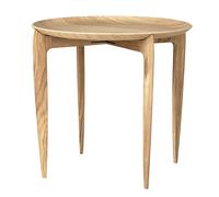 Fritz Hansen Foldable Tray Table Ø 45 cm Oak