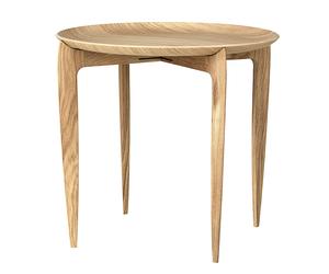 Fritz Hansen Foldable Tray Table Ø 45 cm Oak