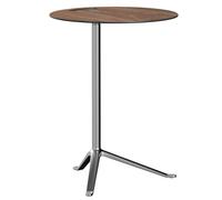 Fritz Hansen Little Friend KS12 Side Table Walnut/Polished Aluminum