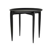 Fritz Hansen Foldable Tray Table Ø 45 cm Black
