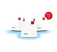 FRITZ!Mesh Wi-Fi Set 1600 (3 Pack) - Mesh WiFi up to 3,000 Mbit/s, Dual Band, Plug & Play, Compatible with All Routers, Free Updates, Made in Europe, 5 Year Warranty, for 5-7 Rooms