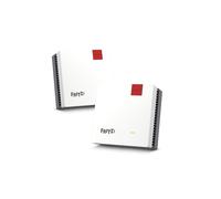 FRITZ! Mesh Set 1700 Set of 2 | Fast Wi-Fi 7 up to 3,600 Mbps | WiFi Coverage for 3-5 Rooms | Ideal for Internet Router or Fibre Optic Modem (ONT) | Easy Setup | Made in Europe