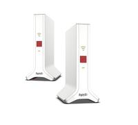 Fritz!Mesh Set 4200 Set of 2 (2 x Fritz!Repeaters, Ideal for Internet Router or Fibre Optic Modem (ONT), WLAN Coverage for 3-5 Rooms, Triband Wi-Fi 6 with up to 4,200 Mbps, German Version