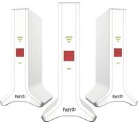 Fritz!Mesh Set 4200 Set of 3 (3 x Fritz!Repeaters, Ideal for Internet Router or Fibre Optic Modem (ONT), WLAN Coverage for 5-7 Rooms, Triband Wi-Fi 6 with up to 4,200 Mbps, German Version