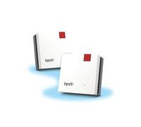 FRITZ!Mesh Wi-Fi Set 1600 (2 Pack) - Mesh WiFi up to 3000 Mbit/s, Dual Band, Plug & Play, Compatible with All Routers, Free Updates, Made in Europe, 5 Year Warranty, for 5 Rooms