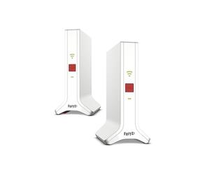 FRITZ!Mesh Wi-Fi Set 4200 2-pack, Multiroom Mesh Wi-Fi 6, TriBand up to 4200 Mbps, Compatible with all common routers, free updates, 5 year warranty