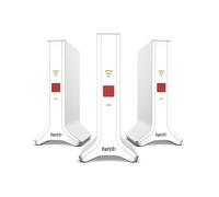 FRITZ!Mesh Wi-Fi Set 4200 3-pack, Multiroom Mesh Wi-Fi 6, TriBand up to 4200 Mbps, Compatible with all common routers, free updates, 5 year warranty