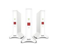 FRITZ!Mesh WiFi Set 4200, Pack of 3 FRITZ! Extender/Booster 3000AX, Mesh Solution up to 6 Rooms, WiFi 6 Triband up to 4,200 Mbps, 2 Gigabit LAN, English Interface