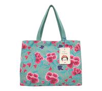 Fritzi aus Preussen Women Fritzi X Frida Kahlo Easy01 Canvas Flower Green Shopper, One Size