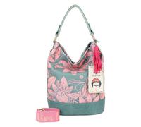 Fritzi aus Preußen Fritzi x Frida Kahlo Limited Bloom Shoulder Bag 27 cm petrol