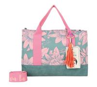 Fritzi aus Preußen Fritzi x Frida Kahlo Limited Bloom Shoulder Bag 40 cm petrol