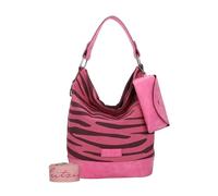 Fritzi aus Preussen Izzy07 Canvas 0515 Zebra Pink, Women’s Hobo bag, Zebra Pink,