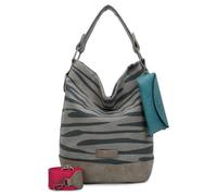 Fritzi aus Preußen Izzy07 Olga Canvas Shoulder Bag 27 cm gray