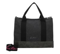 Fritzi Canvas Tote Bag Uni Shopper Damen Handtasche 29,5 x 40 x 14 cm, Schwarz - Rosa - Orange - Light Purple - Mint-Salbei- Blau - Pink - Gruen - Lila - Mint-Pastell - Braun - Rosa - Beige - Gelb