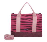 Fritzi aus Preussen Women's Tote Bag Canvas Zebra Pink Shopper, One Size