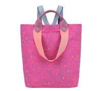 Fritzi Ju Leo Backpack Nylon Women's Backpack Festival City Vegan Leopard Print Ultralight Adjustable Straps 38 x 30 x 17 cm - Pink, Green, Purple, Beige, pink, 38 x 30 x 17 cm