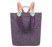 Fritzi Ju Leo Backpack Nylon Women's Backpack Festival City Vegan Leopard Print Ultralight Adjustable Straps 38 x 30 x 17 cm - Pink, Green, Purple, Beige, purple, 38 x 30 x 17 cm