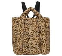 Fritzi Tonnje Backpack Women's Large Nylon Backpack with Zip and Shoulder Straps Plain & Leopard Print for Everyday Work Travel Leisure 21 L - Blue, Black, Green-Pink, Yellow-Black, yellow/black