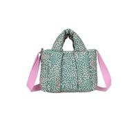 Fritzi Tonnje Cross Women's Lightweight Nylon Crossbody Shoulder Bag Sling Bag Plain & Leopard Print with Zip for Everyday Travel Leisure 5L - Blue, Black, Green-Pink, Yellow-Black