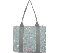 Fritzi Tote Shopper Medium Leo Canvas Women's Shopper Handbag Festival City Vegan Leopard Print Zip 26 x 33 x 14 cm - Pink, Green, Beige