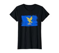 Friuli-Venezia Giulia Region Trieste Italy Flag T-Shirt, Women, Black, Large