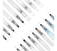 FRIUSATE 18 Pcs Water Color Brush Pen Set, 18 Sizes Watercolour Brushes for Soluble Colored Pencils, Artist Grade Water Pen for Painting, Lettering, Calligraphy