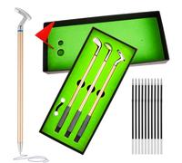 FRIUSATE Golf Pen Set, Mini Golf Ballpoint Pen Golfers Gift Box Set with 10 pcs Refills for Father's Day, Valentine's Day, Business, Christmas, xl
