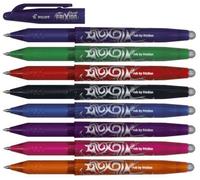 Frixion 8 x PILOT ROLLERBALL PENS - ERASABLE 0.7mm Tip BL-FR7 [8 Pens = 1 of each Colour]