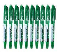 Frixion PENS by PILOT ROLLERBALL PENS GREEN ERASABLE INK - 0.7mm Tip BL-FR7 [Pack of 8 Pens]
