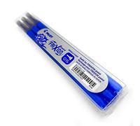 Frixion Point - Ultra Fine Erasable Rollerball - 0.5mm Needle Point - Pack of 3 Refills - Blue Ink