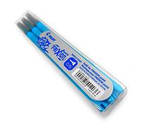 Frixion Point - Ultra Fine Erasable Rollerball - 0.5mm Needle Point - Pack of 3 Refills - Light Blue Ink