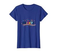 Friyay! Festive Weekend Celebration for Teachers T-Shirt, Women, Royal Blue, M