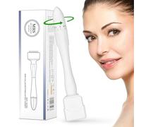 Frizco Adjustable Microneedling Derma Stamp - 140 Titanium Pins Professional Microneedle Dermapen for Hair, Beard Growth, Face, Body - MRS-N & DRS-N (MRS)