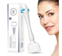 Frizco Derma Stamp, Adjustable Microneedling Stamp Pen with 140 Titanium Pins, Professional Dermastamp Microneedling Pen Derma Pen Derma Roller Hair Beard Growth for Men and Women DRS-N