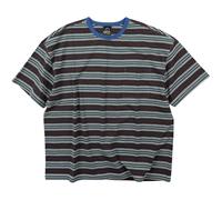 FrizmWORKS Horizon Stripe Half T-Shirt - Brown M M