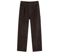 FrizmWORKS Men's Corduroy Wide One Tuck Pants Charcoal