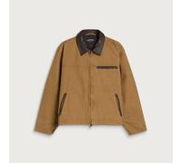 FrizmWORKS Men's Heavy Canvas Destroyed Work Jacket Tan XL
