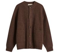FrizmWORKS Men's Heavy Wool Round Cardigan Choco Brown