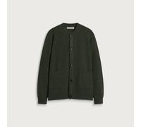 FrizmWORKS Men's Heavy Wool Round Cardigan Forest Green Small