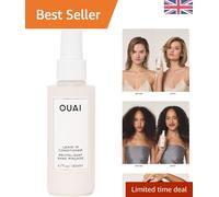 OUAI Leave In Conditioner & Heat Protectant Spray - Prime Hair for Style, Smooth Flyaways, Add Shine and Use as Detangling Spray - No Parabens, Sulfates or Phthalates -140ml