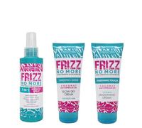 Frizz No More Complete Smoothing Trio - 7-in-1 Miracle Spray, Smooth & Shine Blow Dry Cream 100ml, Smoothing Finishing Cream 100ml - Anti-Frizz, Heat Protectant, Smooth & Shiny Hair
