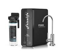 Frizzlife 800GPD Reverse Osmosis Water Filter, NSF/ANSI 42&58&372 Standards, Alkaline Mineral pH+ Reverse Osmosis System,Tankless RO Water Filter, 2:1 Pure to Drain, Under Sink, Reduce TDS, PD800-TAM4