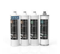 Frizzlife M3005 Upgraded Anti-Scale Replacement Filter Cartridge Set (4 Pack) for SK99,SP99,SK99 NEW and SP99 NEW Under Sink Water Filter System