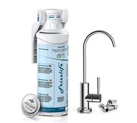 Frizzlife Under Sink Water Filter-NSF/ANSI 53&42 Certified Drinking Water Filtration System-0.5 Micron Removes Lead, Chlorine & Odor, Reduce Fluoride-W/Dedicated Faucet