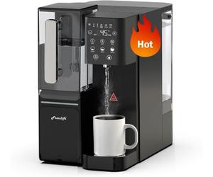 Frizzlife WB99-H Countertop Reverse Osmosis Water Filter, Alkaline Remineralisation, Instant Hot Water Dispenser, 3.5:1 Pure to Drain, Room Temperature to 100°C, TDS & Filter Life Display, No Plumbing