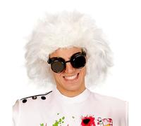 Frizzy White Scientist Lunatic Wig for Fancy Dress Costumes & Outfits Accessory
